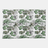 サボテン砂漠パターン キッチンタオル (横)