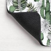 サボテン砂漠パターン マウスパッド (コーナー)