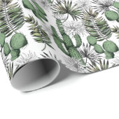 サボテン砂漠パターン ラッピングペーパー (ロールコーナー)