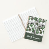 サボテン砂漠パターン |家族の休暇ジャーナル ノートブック (内部)