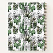 サボテン砂漠パターン |家族の休暇ジャーナル ノートブック (裏面)
