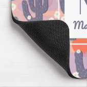 サボテン砂漠パーソナライズされた夕日 マウスパッド (コーナー)