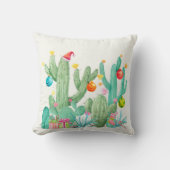 サボテン砂漠ホリデー・クリスマス・サウスウエスト装飾 クッション (正面)