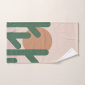 サボテン砂漠ボヘミアンサンセットパターン バスタオルセット (ハンドタオル)