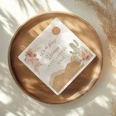 サボテン砂漠，アリゾナの女の子ベビーシャワーボヘミアン スタンダードカクテルナプキン