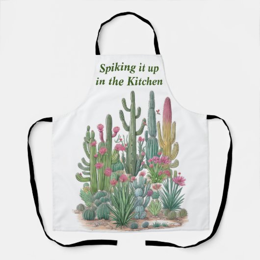 サボテン砂漠 エプロン (正面)
