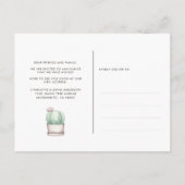 サボテン私たちは新しい根を動かす植え付けた 案内ポストカード (裏面)