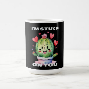 サボテン私は君に付き合っている コーヒーマグカップ