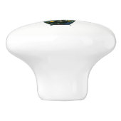 サボテン紫色の花ボホ南西素朴部 セラミックノブ (側面)