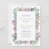 サボテン結婚の砂漠 招待状 (正面)