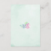 サボテン結婚の花の願い井戸カード エンクロージャーカード (裏面)