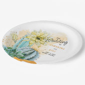 サボテン結婚ズ ペーパープレート (アングル)