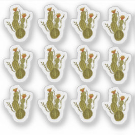 サボテン絵を描の手エレガント緑化植物 シール