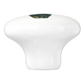 サボテン緑の砂漠の植物ボホ南西素朴西 セラミックノブ (側面)