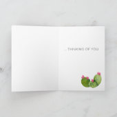 サボテン考えアートフラワーズハローズオブユー カード (内部)