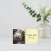 サボテン自然植物セピア両面カスタム植物 名刺 (スタンド正面)