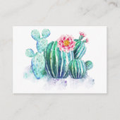 サボテン色彩の鮮やか 名刺 (正面)