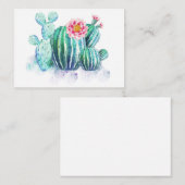 サボテン色彩の鮮やか 名刺 (正面/裏面)