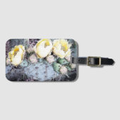 サボテン花デジタルインク ラゲッジタグ (正面横)