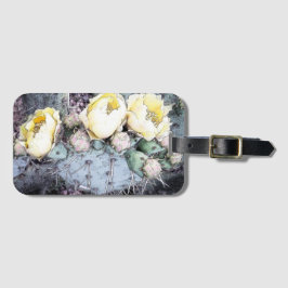 サボテン花デジタルインク ラゲッジタグ