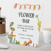 サボテン花バーブライダルシャワー表記号 台座サイン (インサイチュ)