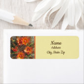 サボテン花フォトブライトオレンジフローラ ラベル (インサイチュ)