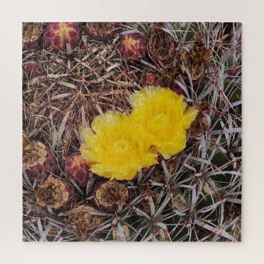 サボテン花写真 ジグソーパズル (縦)