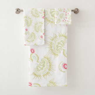 サボテン花風呂セット バスタオルセット