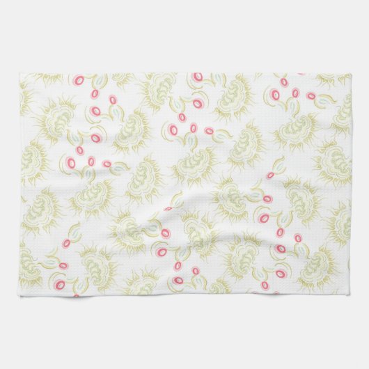 サボテン花 キッチンタオル (横)