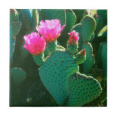 サボテン花 タイル (正面)