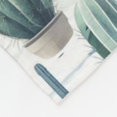 サボテン花 フリースブランケット (角)