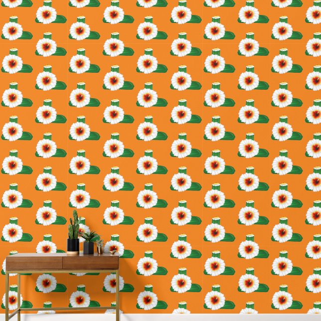 サボテン花 壁紙 (廊下)