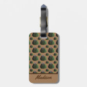 サボテン荷物タグ – オプションのパーソナライズ ラゲッジタグ (裏面縦)