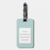 サボテン荷物タグ ラゲッジタグ (裏面縦)