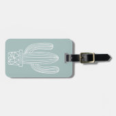 サボテン荷物タグ ラゲッジタグ (正面横)