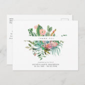 サボテン葬儀の損失の人生ありがとうポストカード ポストカード (正面/裏面)