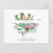 サボテン葬儀の損失の人生ありがとうポストカード ポストカード (正面)