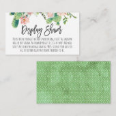 サボテン表示シャワーブライダルシャワー挿入カード エンクロージャーカード (正面/裏面)