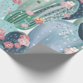 サボテン過負荷包装紙 ラッピングペーパー (角)