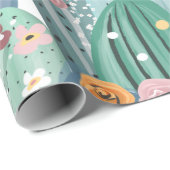 サボテン過負荷包装紙 ラッピングペーパー (ロールコーナー)