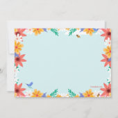 サボテン開花卒業招待状 招待状 (裏面)