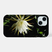 サボテン開花 iPhone 15ケース (裏面横)