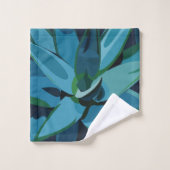 サボテン類の多肉類 バスタオルセット (ウォッシュタオル)