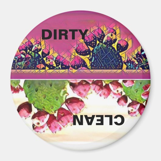 サボテン食洗機 マグネット (正面)