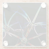 サボテン1コアステルカ ガラスコースター (裏面)