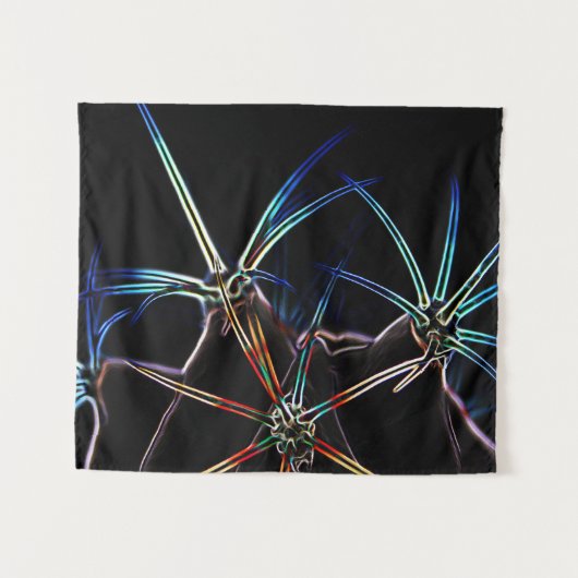 サボテン1wtcna タペストリー (正面(横))