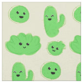 サボテン(およびsucculent!)生地 ファブリック (クローズアップ)