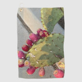 サボテン 🌵 と果物 ゴルフタオル (正面)