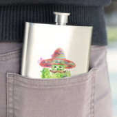 サボテン アート ヒゲ ハット フィエスタ オリジナル アリゾナ テキスト ファン フラスク (インサイチュ)