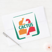 サボテン・イレブン・ベル1ロビッツシン設計 スクエアシール (封筒)